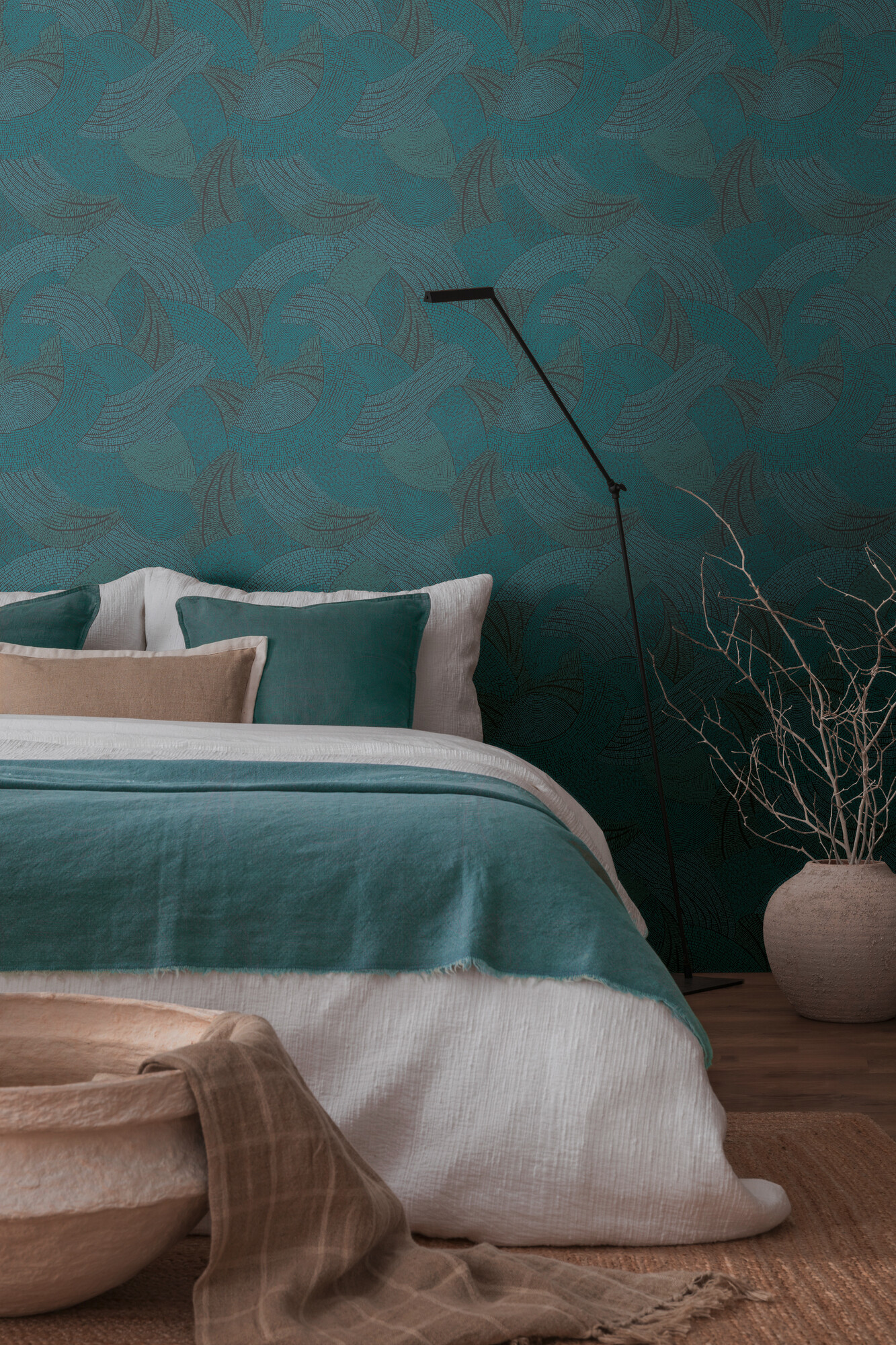 A.S.Creation Vliestapete schwarz grün blau B/H/D: ca. 53x1005x9,2 cm