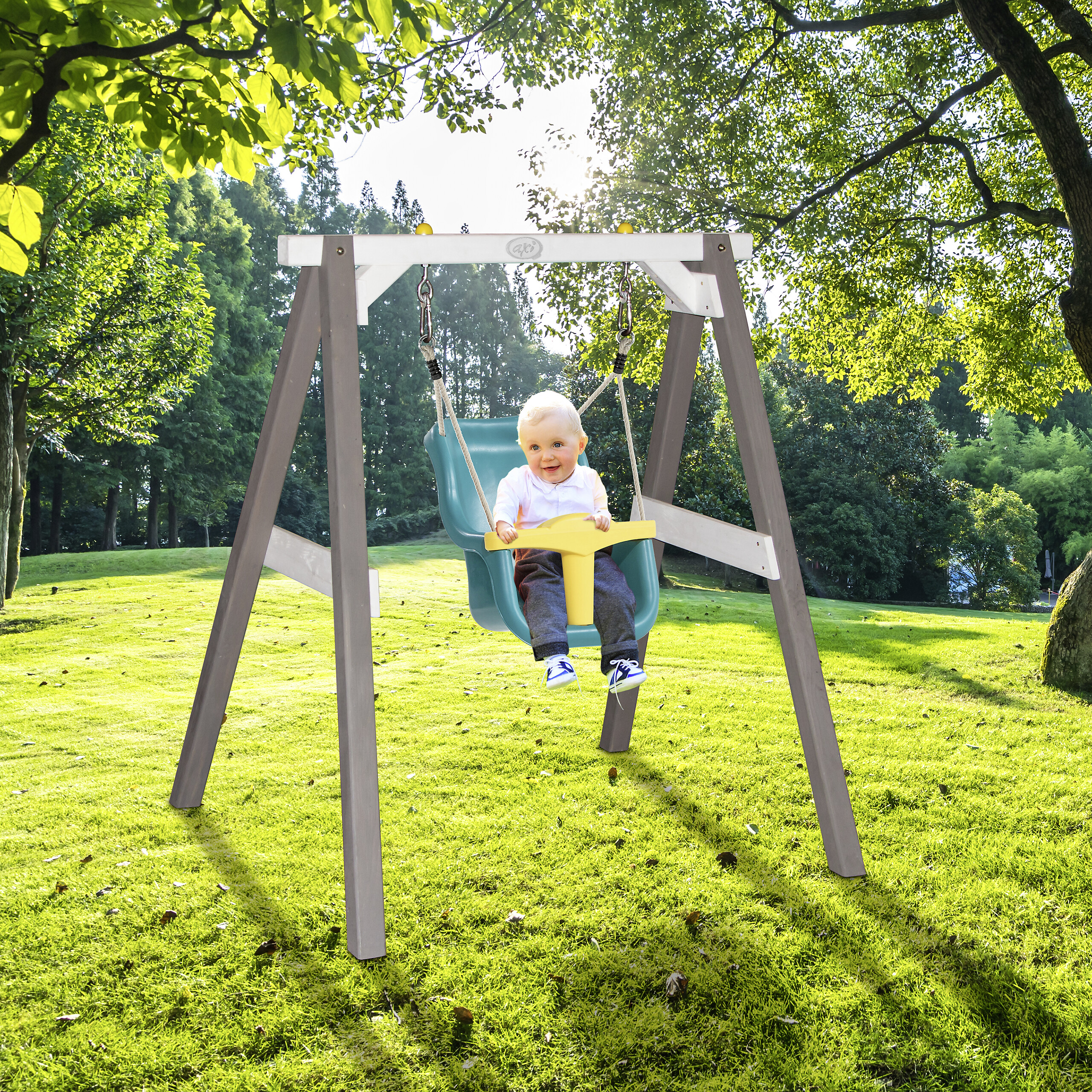 AXI Babyschaukel grau B/H/L: ca. 120x134x103 cm