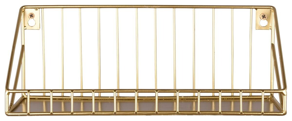 Wandregal Wandregal gold Optik Metall B/H/T: ca. 30x11x11 cm
