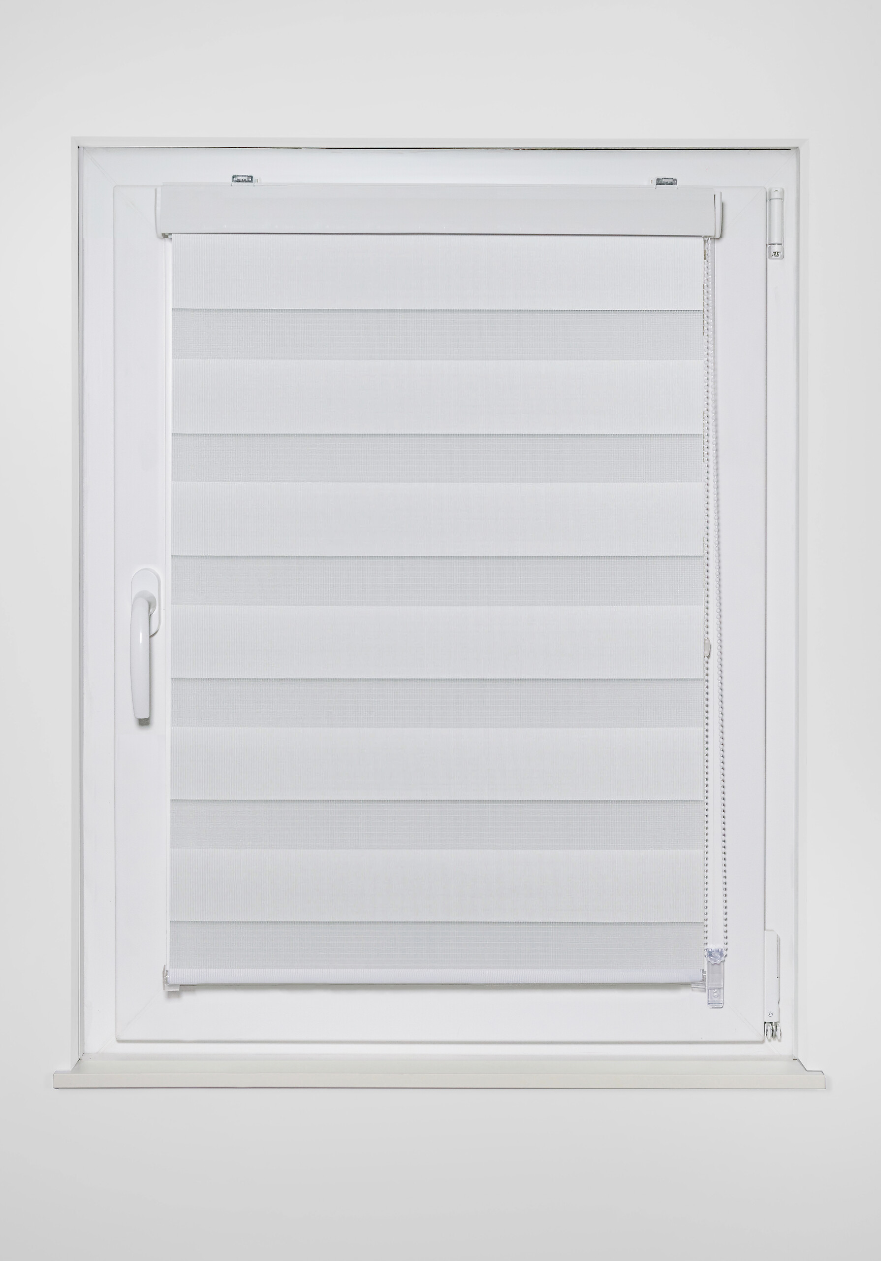 Doppelrollo mit Blende weiß B/L: ca. 60x160 cm