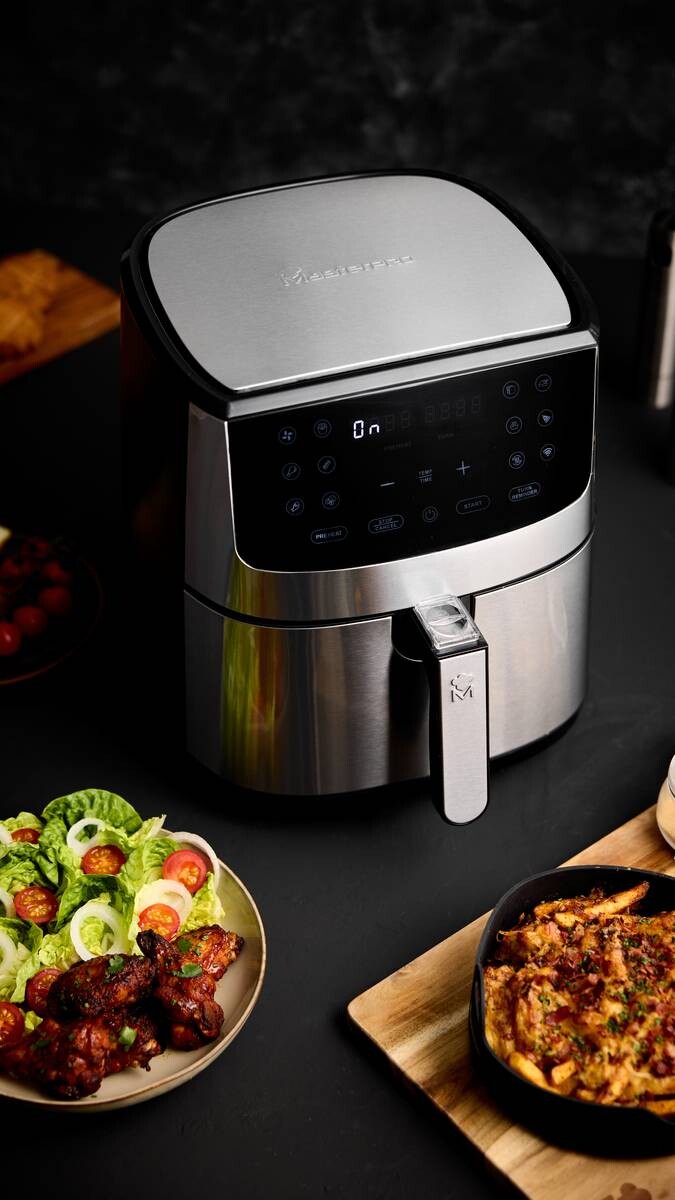 MASTERPRO Heißluftfritteuse BGMP-9344 I-Rocket silber Kunststoff B/H/T: ca. 40x41x35,5 cm ca. 6 l