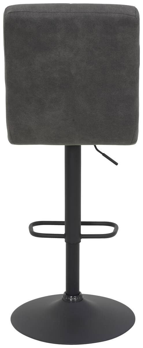 Barhocker Leni anthrazit Vintage Microfaser B/H/T: ca. 44x102x57 cm