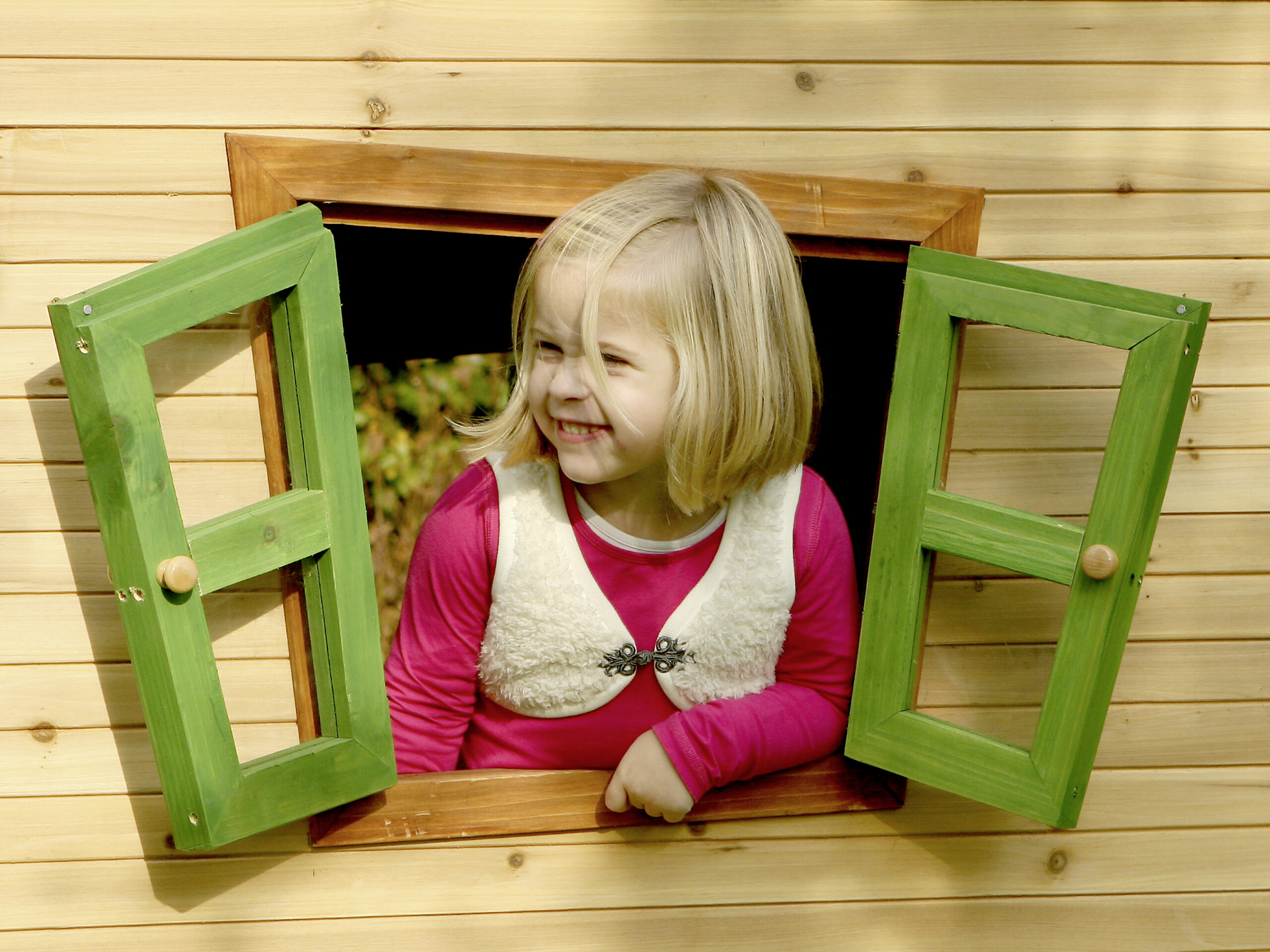 AXI Spielhaus Emma braun B/H/L: ca. 349x227x193 cm