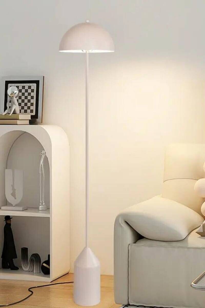 Opviq Stehleuchte weiß Metall B/H/T/L/D: ca. 40x160x40x40x40 cm E27 1 Brennstellen