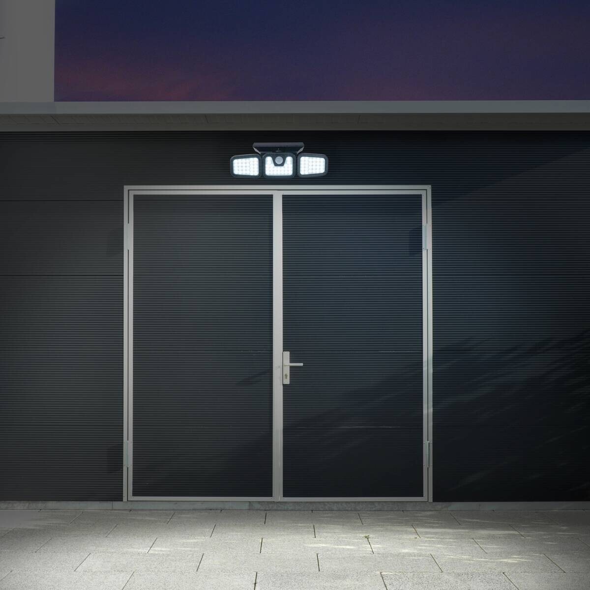 Außenwandleuchte 1394522 schwarz Kunststoff B/H/T: ca. 28,3x11x13,5 cm