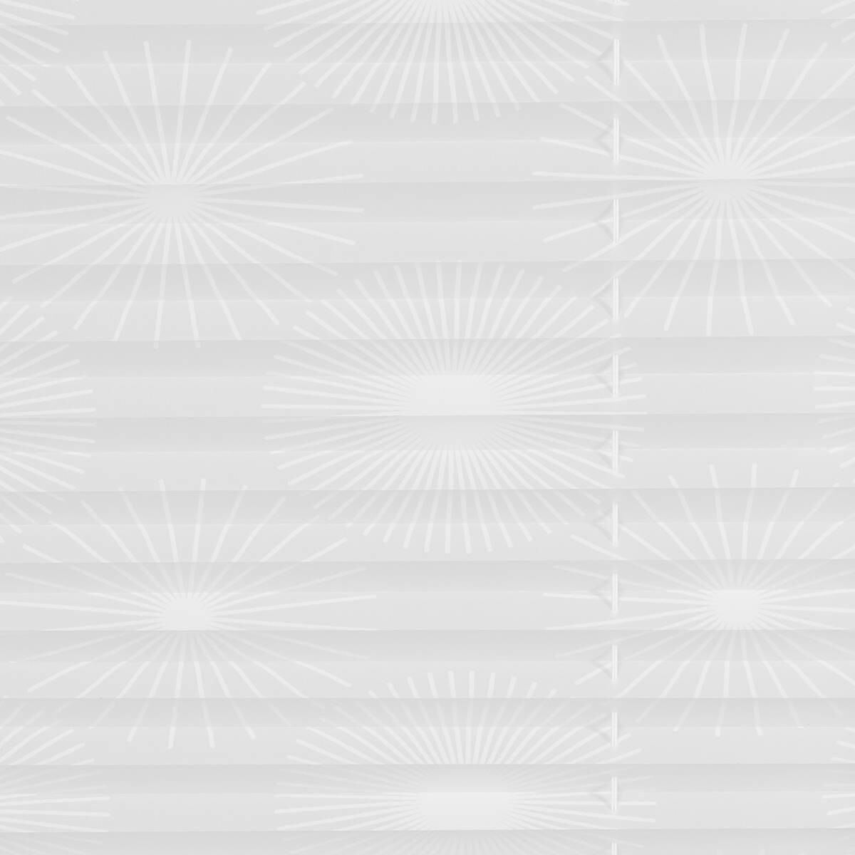 LICHTBLICK Spannplissee Sonne weiß B/L: ca. 70x130 cm