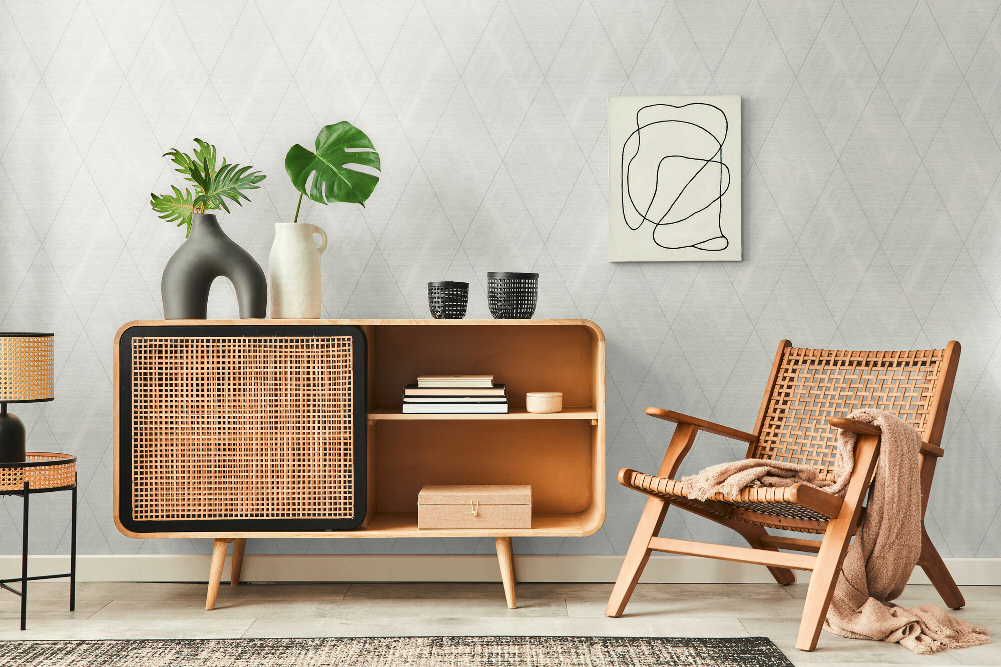 A.S.Creation Vliestapete creme weiß silber B/H/D: ca. 53x1005x8,4 cm