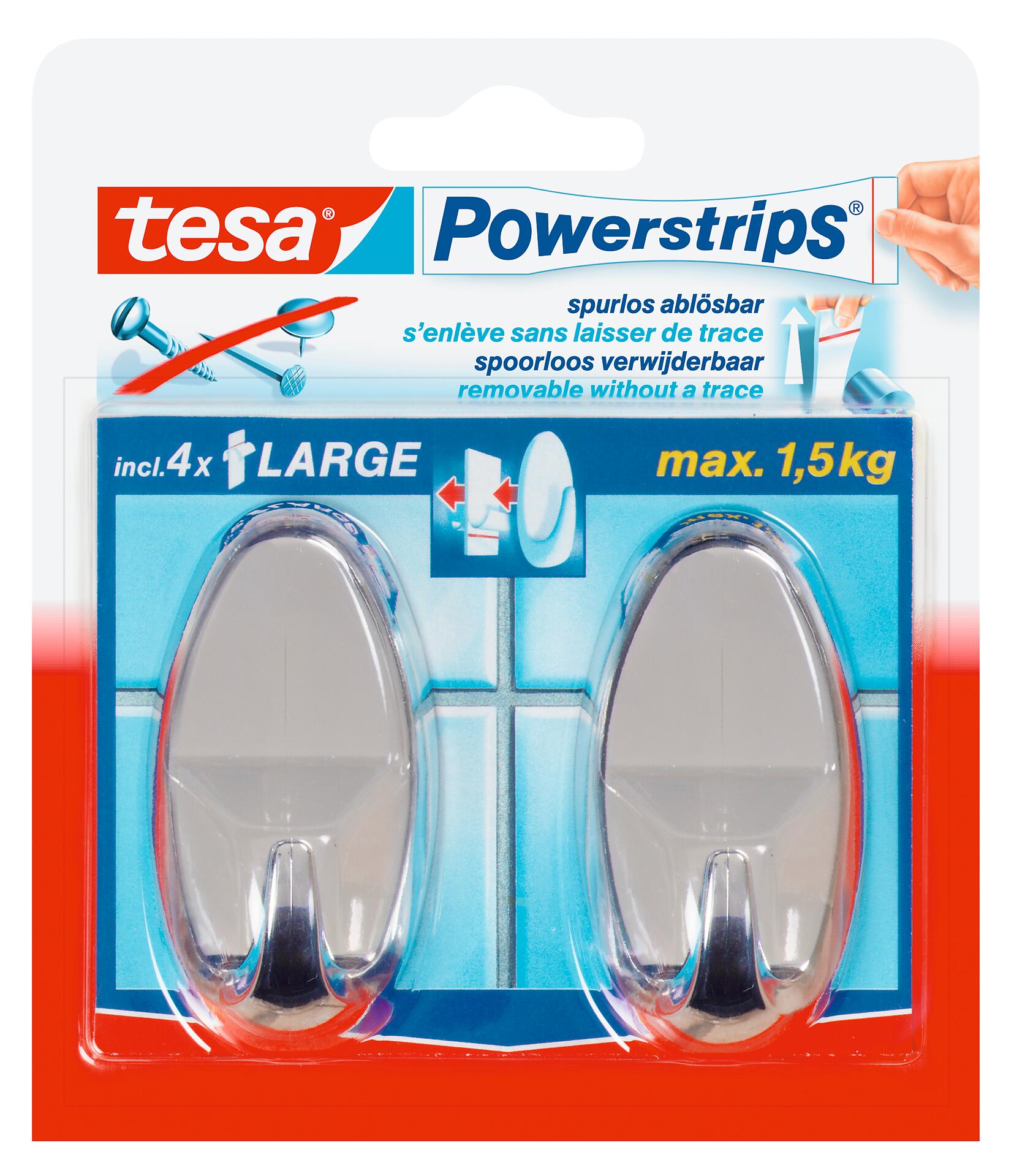 Powerstrips Chrom Kunststoff B/H/L: ca. 36,8x69,4x22,9 cm