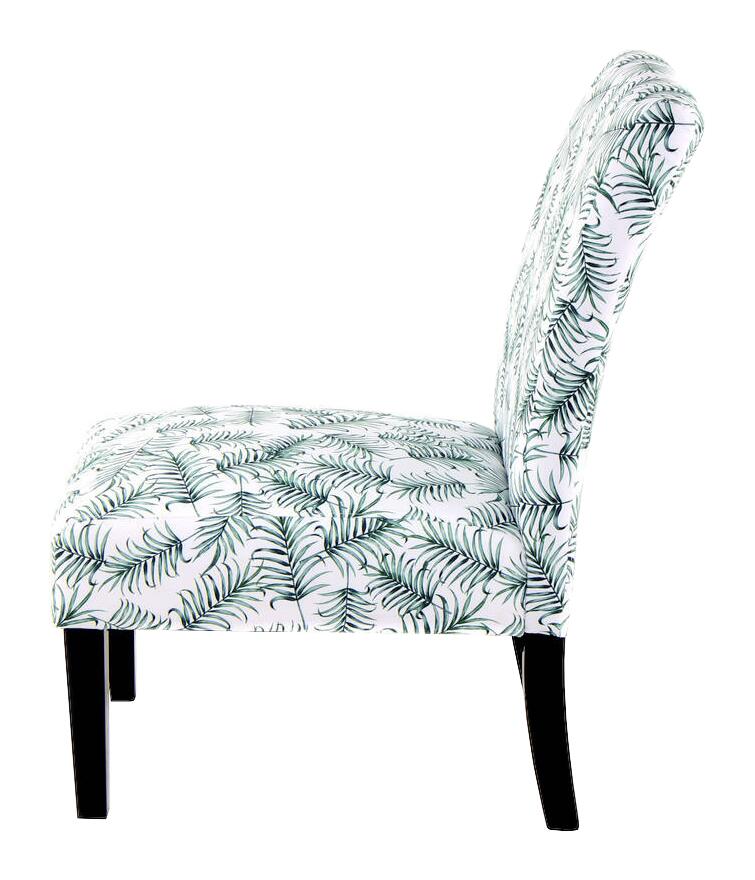 Stuhl Indira 100 weiß grün Microfaser Microfaser B/H/T: ca. 55x92x77 cm