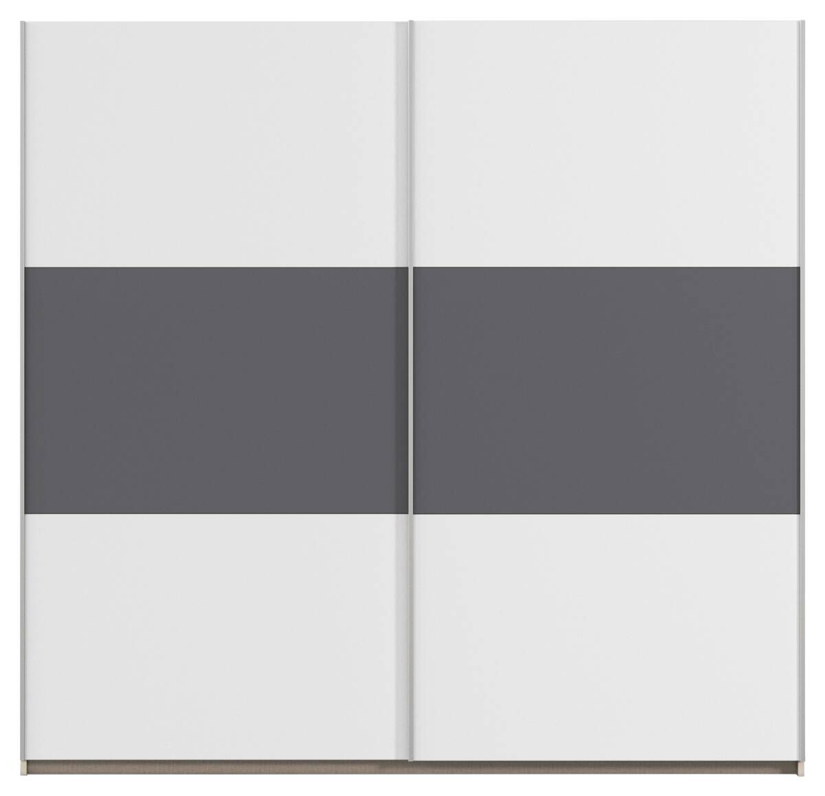 Kleiderschrank Oslo Alpinweiß grau B/H/T: ca. 218x210x59 cm