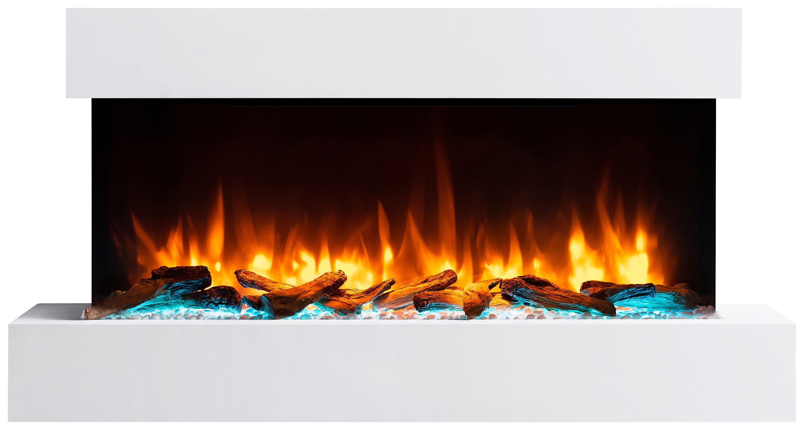 Balderia Wandkamin Ignis weiß MDF B/H/T: ca. 110x57,3x25 cm ca. 2000 W