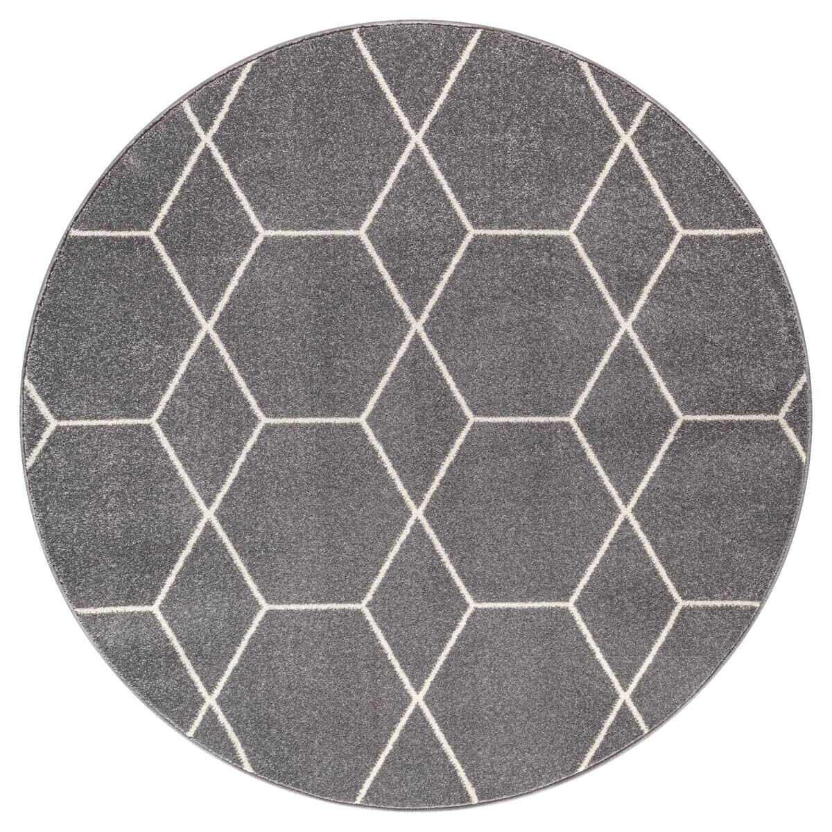 Sanat Teppich Trellis grau B/L: ca. 120x120 cm