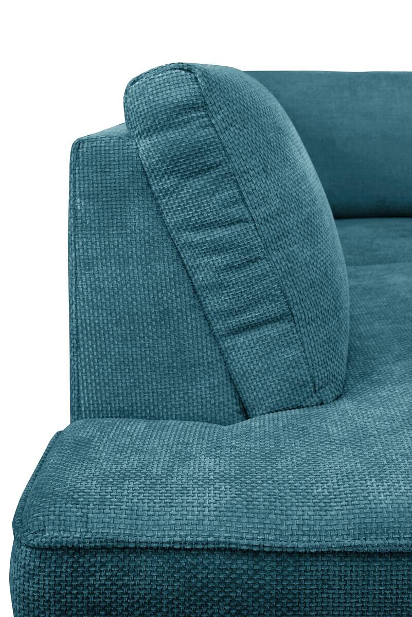 Wohnlandschaft Santorin petrol Microfaser B/H/T: ca. 349x88x197 cm