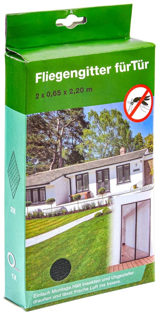 POCOline Fliegengitter schwarz H: ca. 220 cm