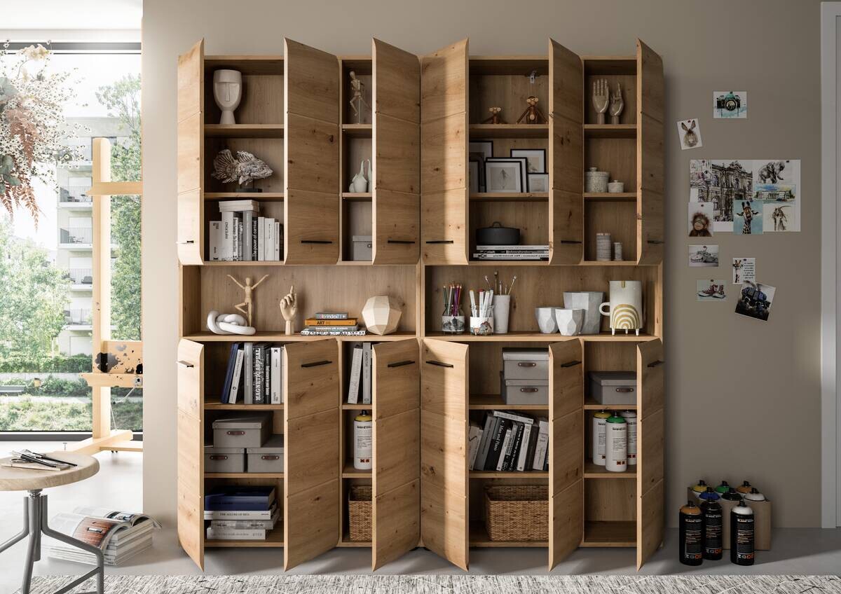 Badezimmer-Set Ice Artisan Oak Nachbildung B/H/T: ca. 180x185x30 cm