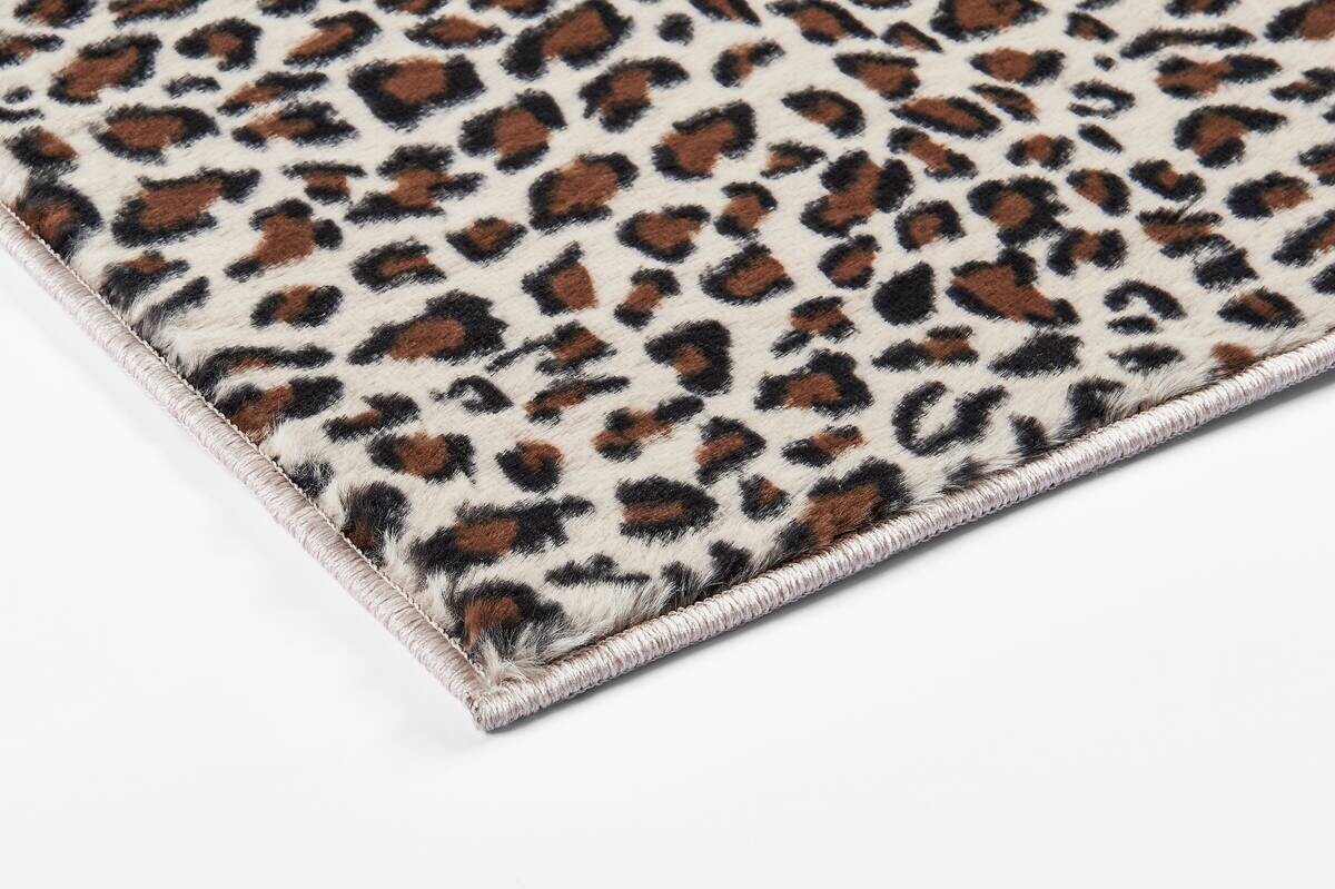 Fellimitat Leo beige B/L: ca. 120x160 cm