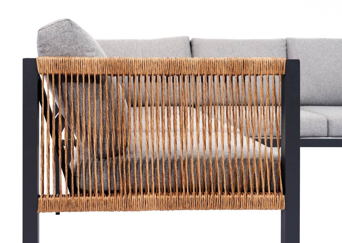 Loungeset grau Aluminium