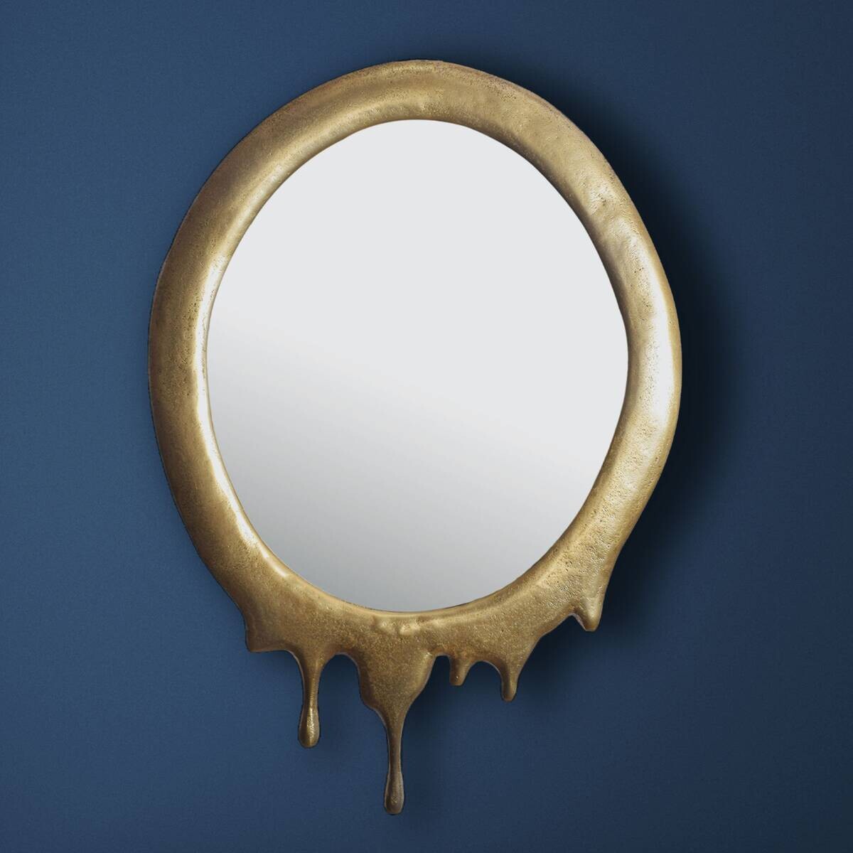 Wohnling Wandspiegel gold Metall B/H/T: ca. 50x71x3 cm