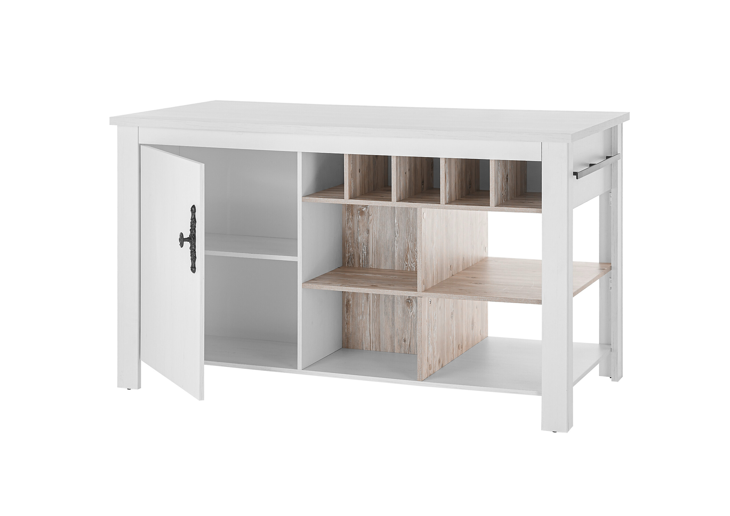 Kücheninsel Florenz weiß Pinie B/H/T: ca. 161x92x77 cm