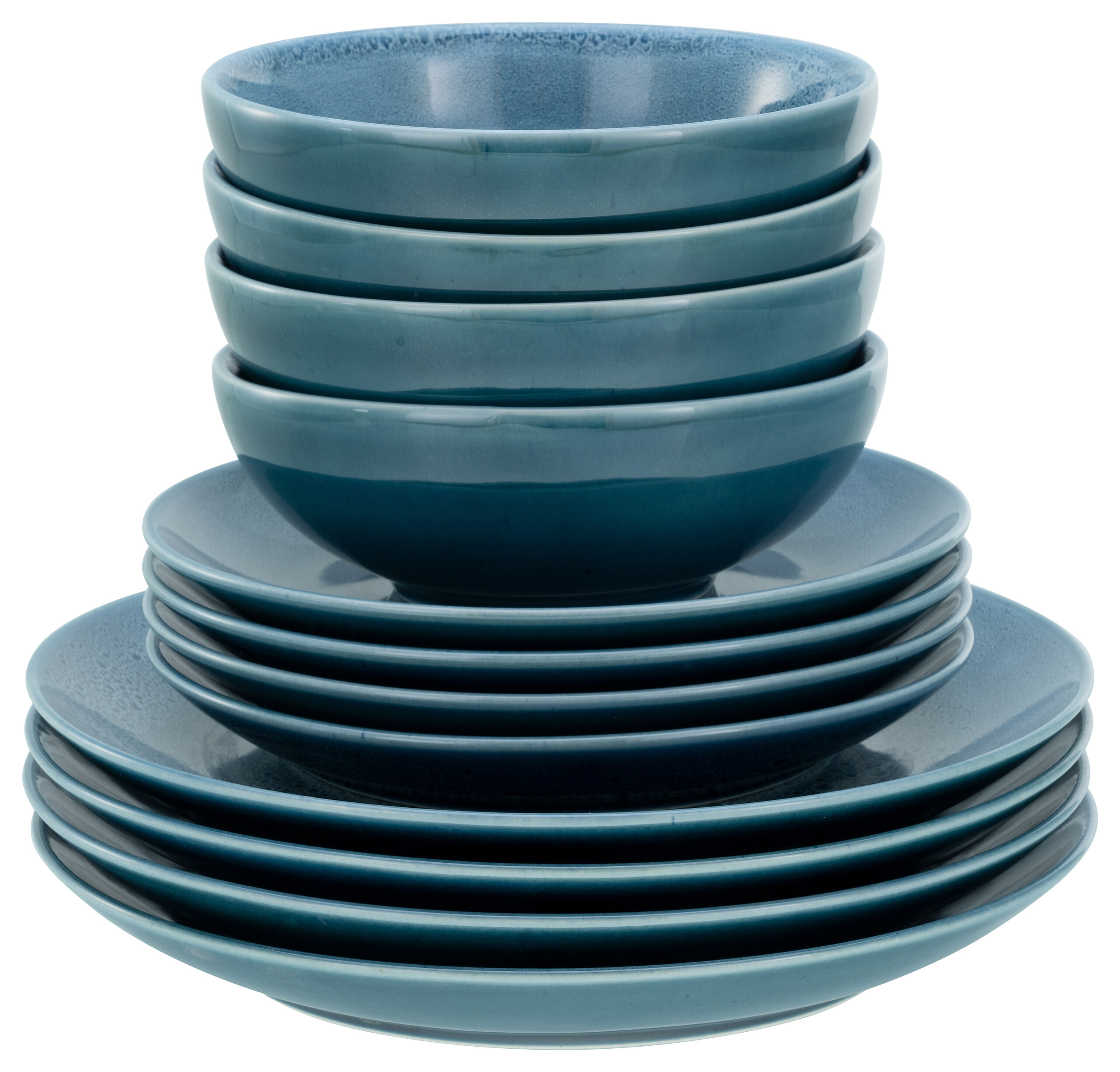 CreaTable Tafelservice Reactive BLUE petrol Keramik