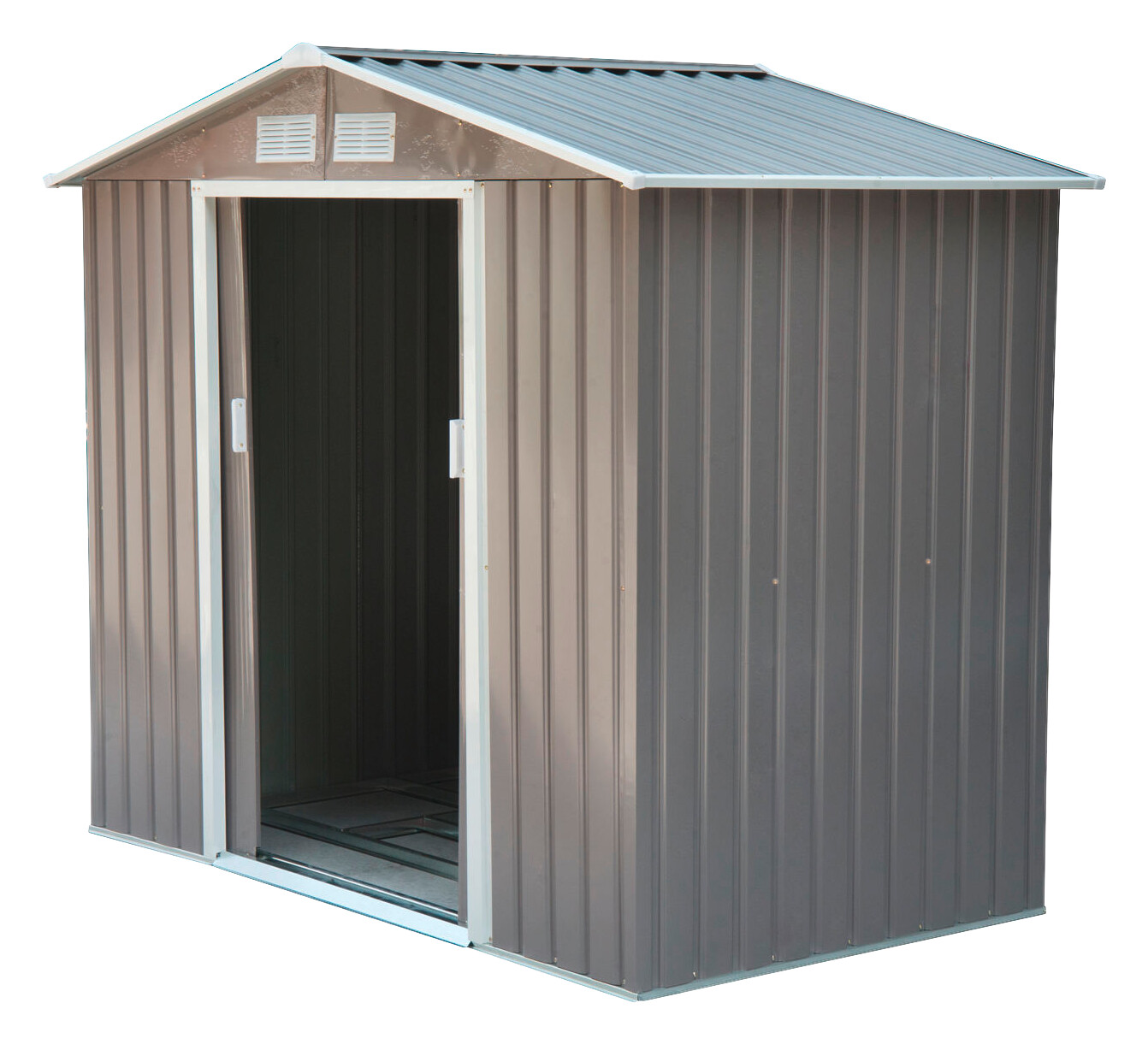 Outsunny Gartenhaus grau B/H/L: ca. 117x185x213 cm