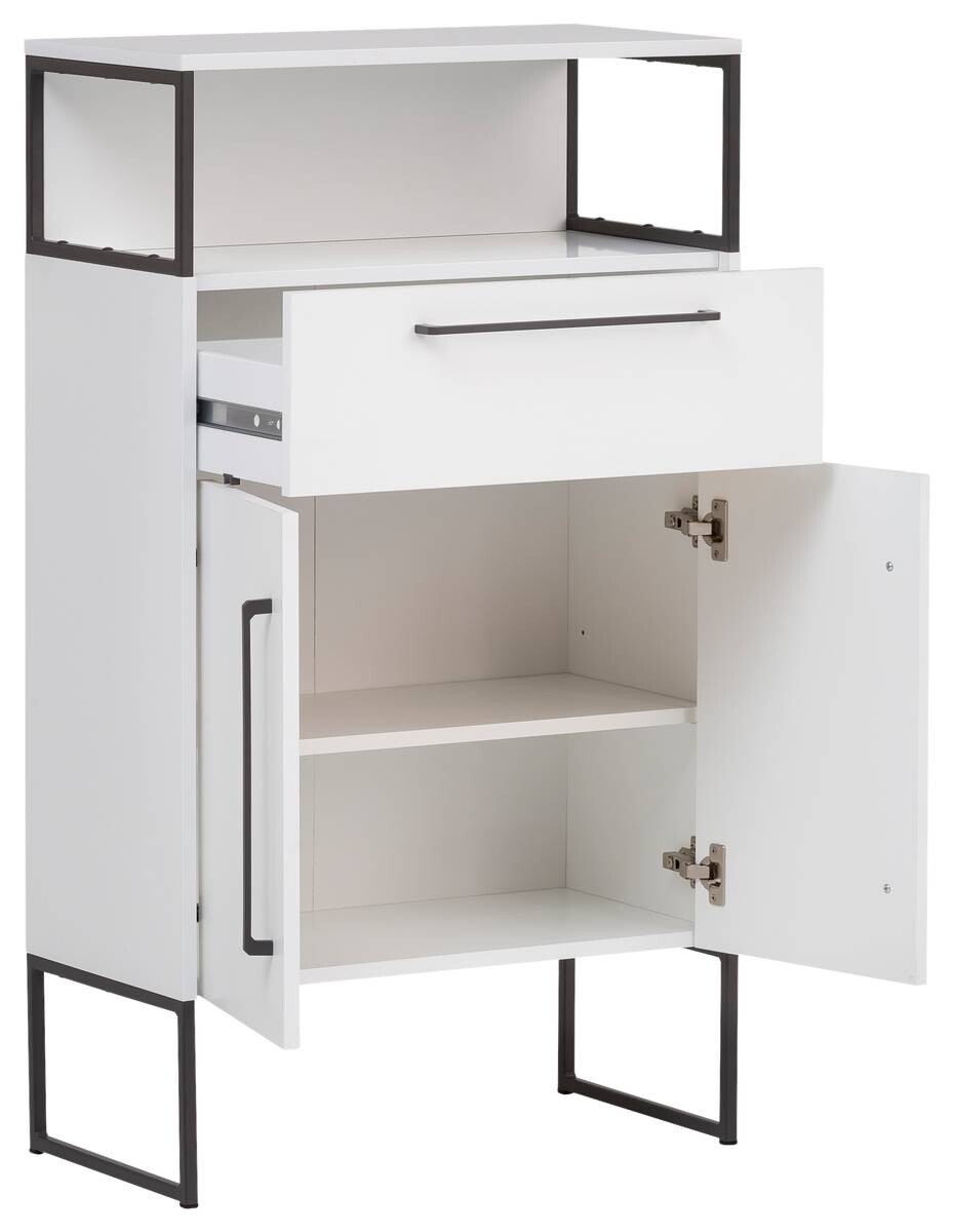 Midischrank Limone weiß B/H/T: ca. 65,2x112,6x33,1 cm