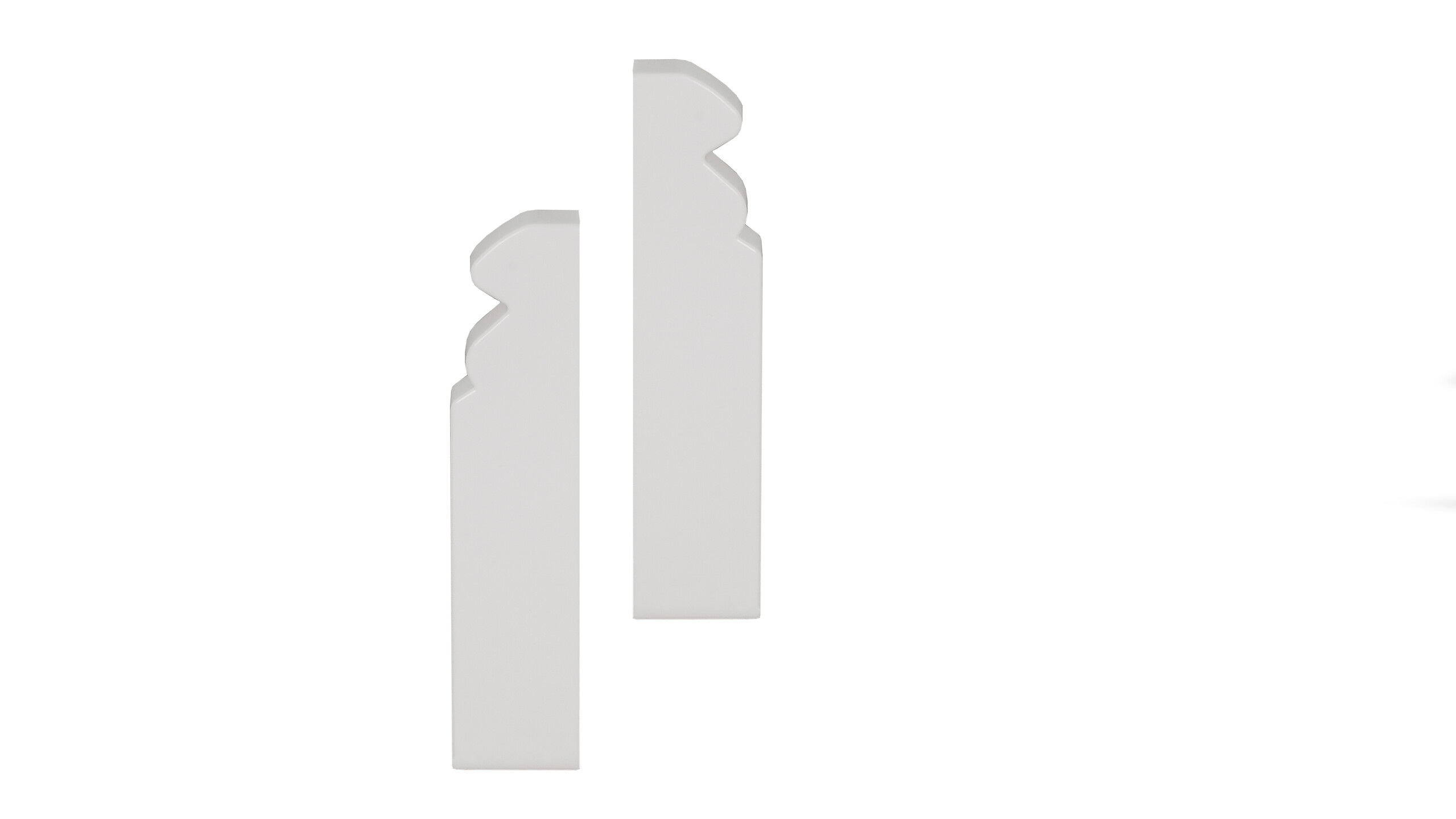 POCOline Endkappe weiß L/B/H: ca. 0,77x1,78x5,96 cm