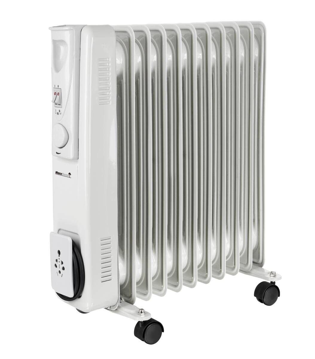 Ölradiator weiß Kunststoff Metall B/H/L: ca. 24x54,5x45 cm ca. 2000 W