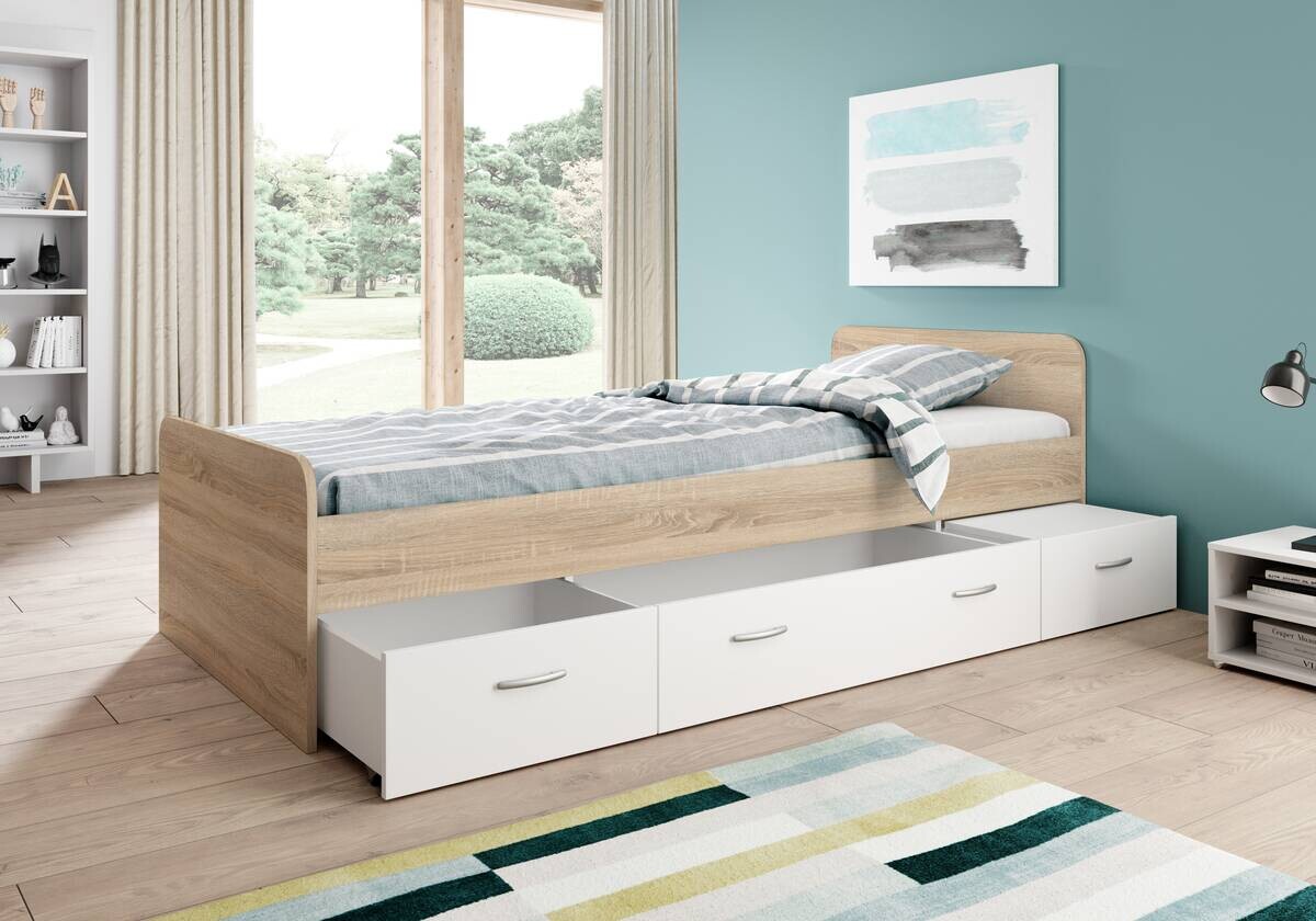 Jugendbett Eiche Sonoma Nachbildung