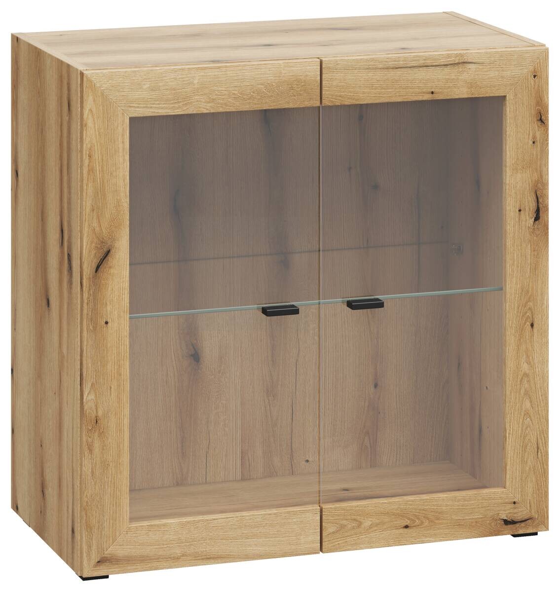 Vitrine System 64 Eiche Evoke Oak Nachbildung B/H/T: ca. 64x64x35 cm Vitrine System 64 Eiche Evoke Oak Nachbildung B/H/T: ca. 64x64x35 cm