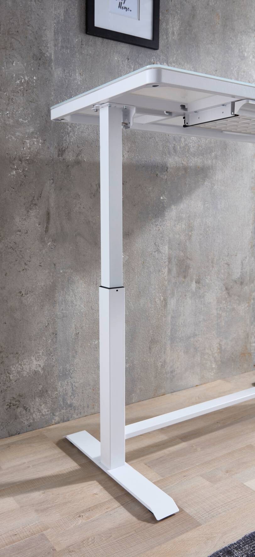 höhenverstellbarer Schreibtisch Lift4Home weiß B/H/T: ca. 120x72x60 cm