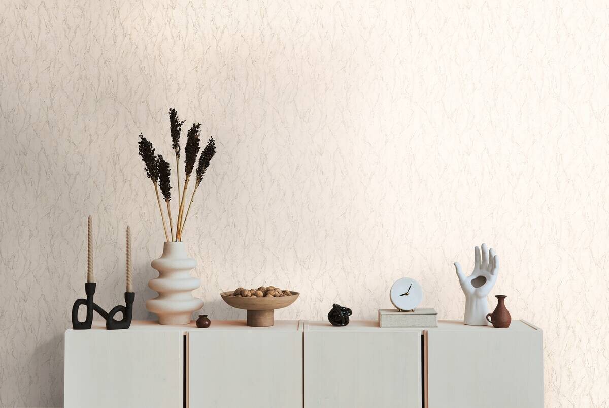 A.S.Creation Papiertapete weiß B/H/D: ca. 53x1005x6,4 cm