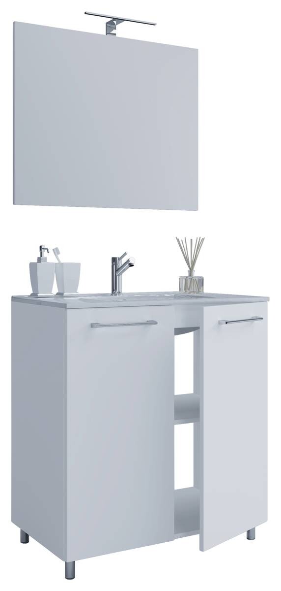 Waschplatz 3tlg-Gilos weiß B/H/T: ca. 80x86x46 cm