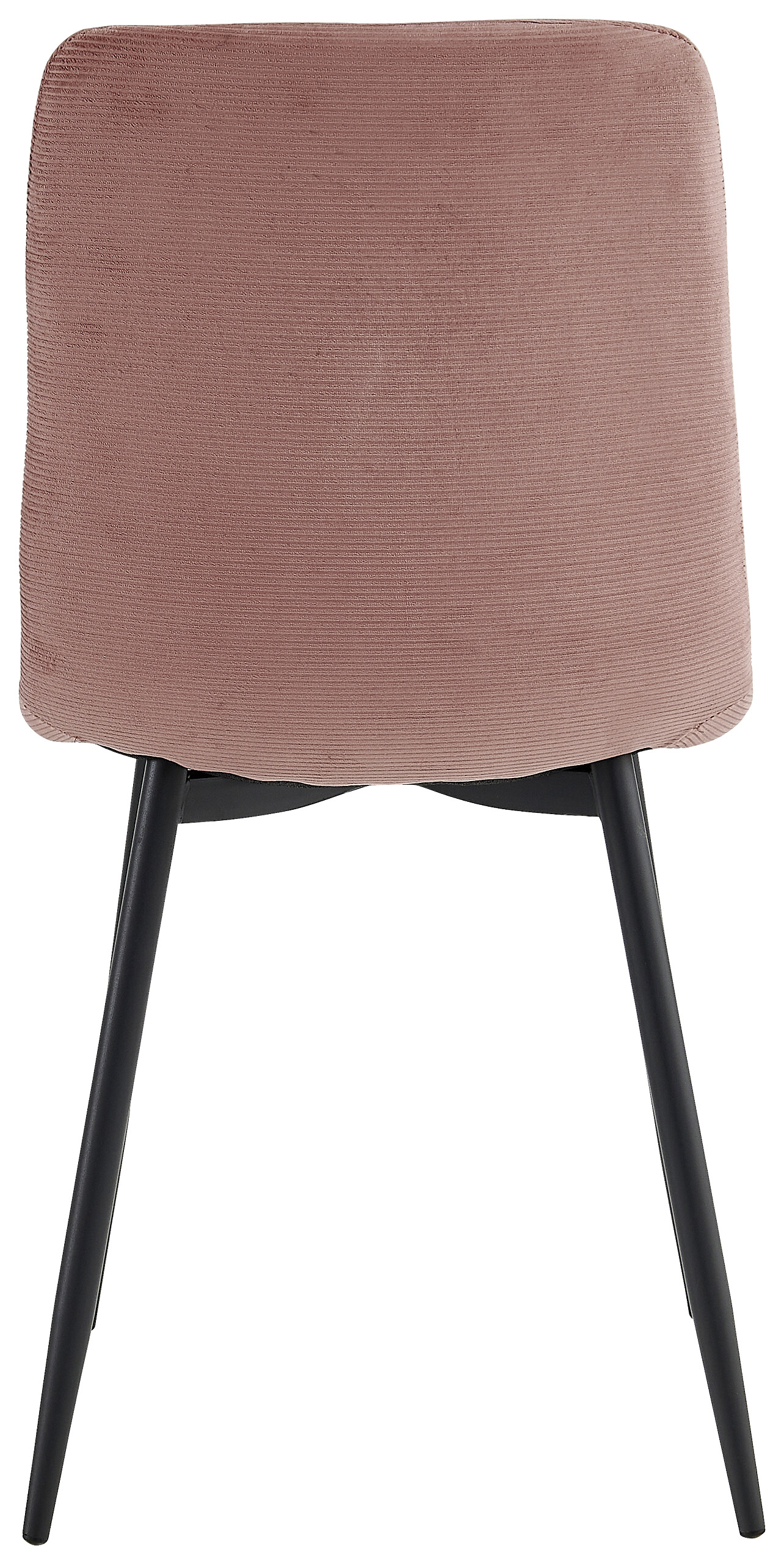 Stuhl Leipzig, 4er-Set altrosa Microfaser B/H/T: ca. 44x92x54 cm