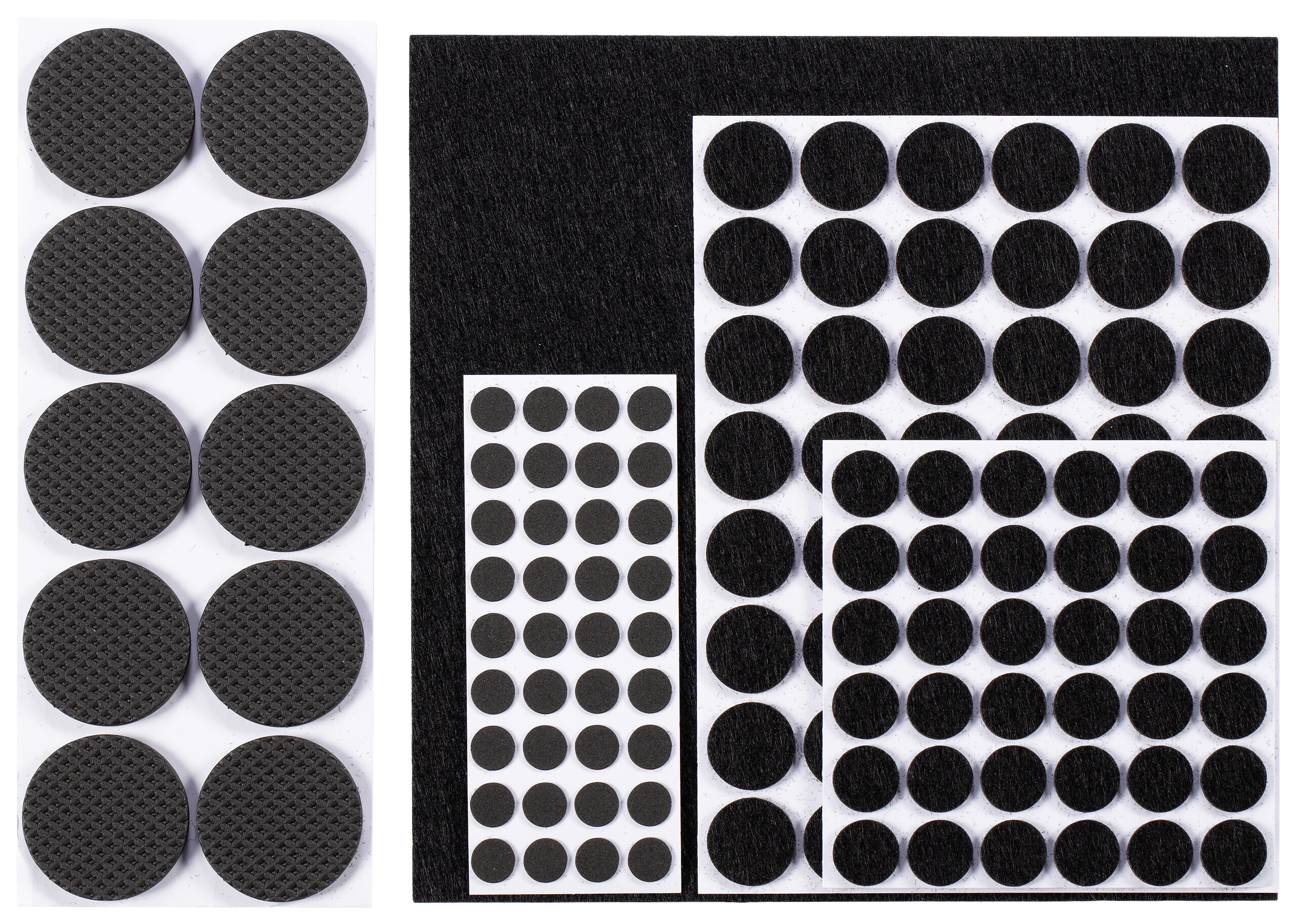 POCOline Filzgleiter schwarz 131 tlg.