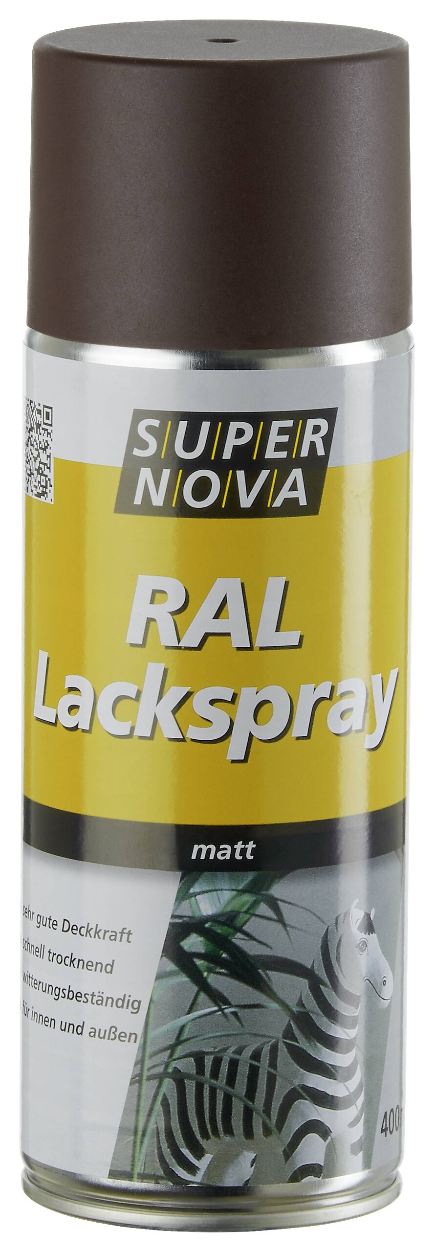 Super-Nova Lackspray schokobraun seidenmatt ca. 0,4 l