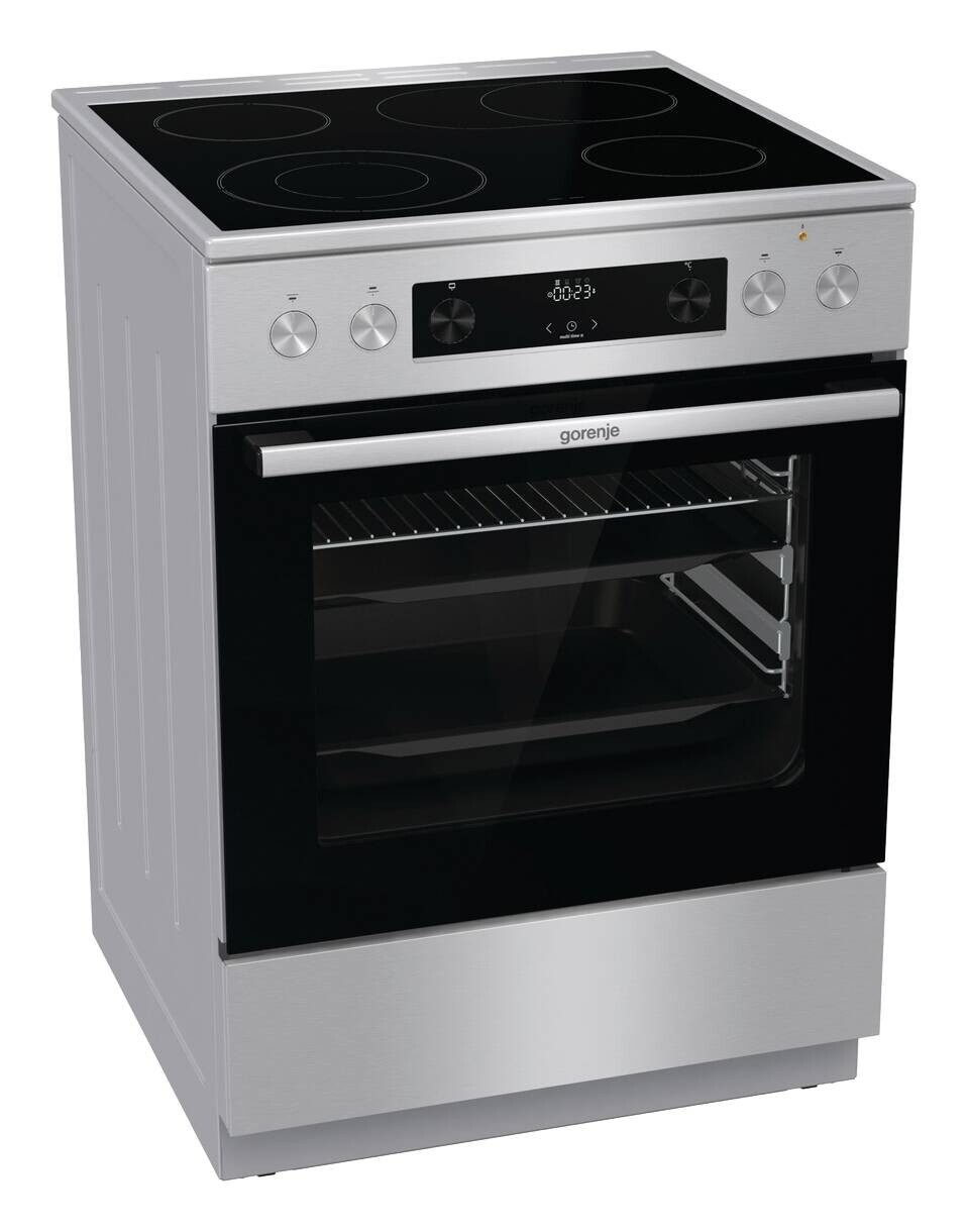 Gorenje Stand-Elektroherd GECS6C70XPA Edelstahloptik B/H/T: ca. 60x85x60 cm