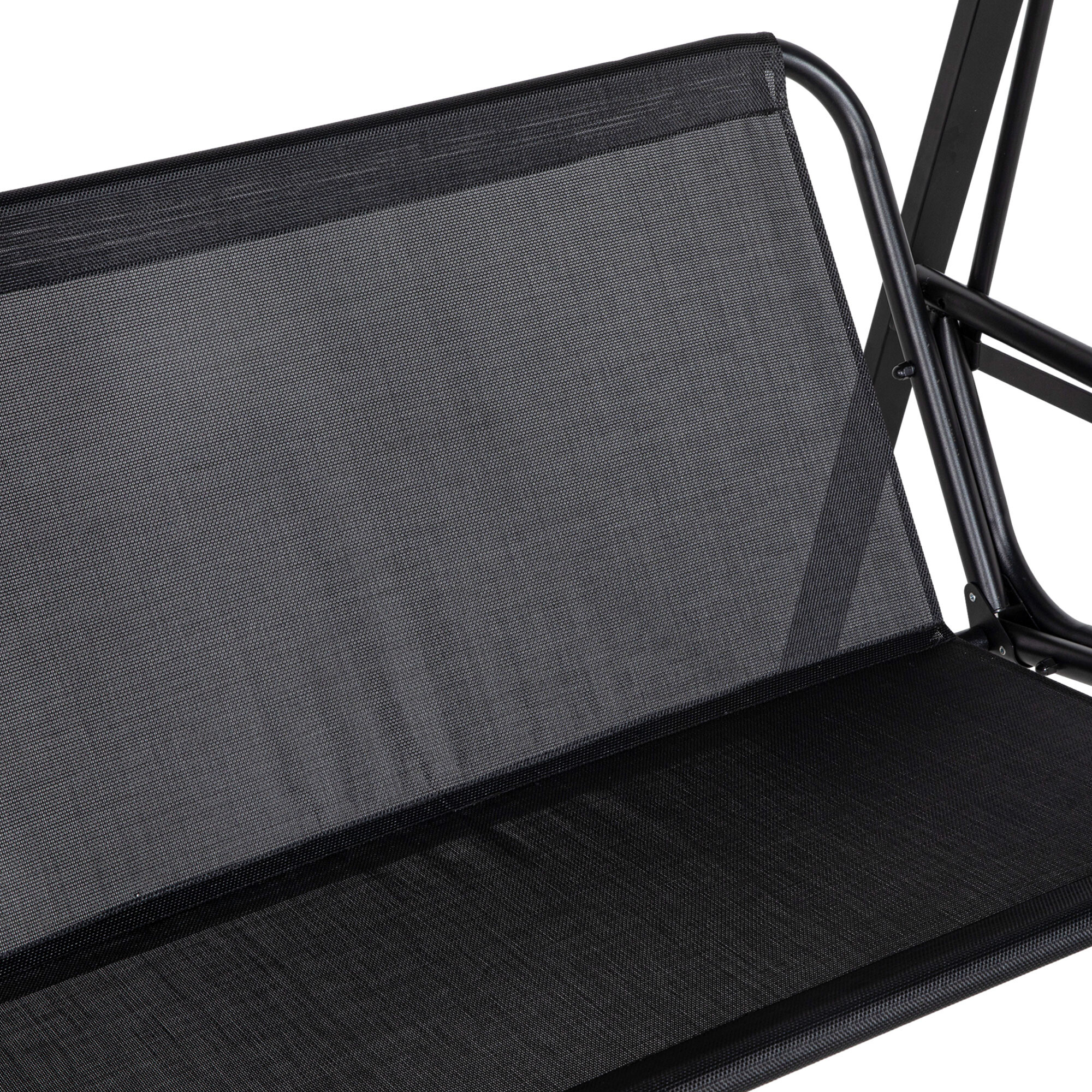 Outsunny Hollywoodschaukel schwarz Polyester B/H/L: ca. 116x172x145 cm