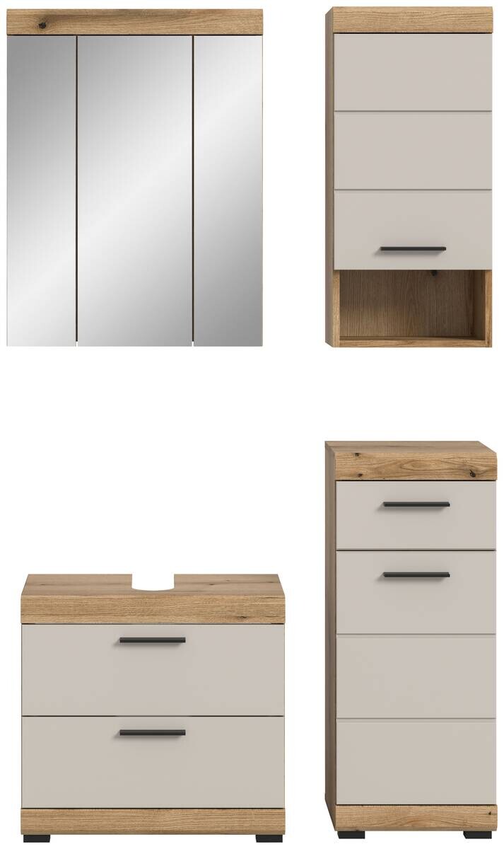 Badezimmer-Set Scout Evoke Oak Nachbildung Kaschmirgrau Nachbildung B/H/T: ca. 112x191x34 cm
