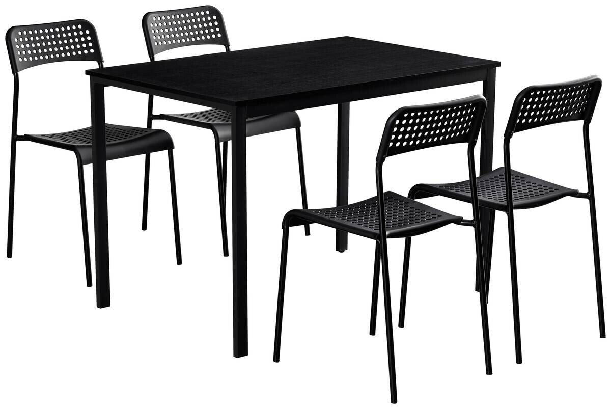 Stuhl Alex schwarz Kunststoff B/H/T: ca. 40x80x32,5 cm