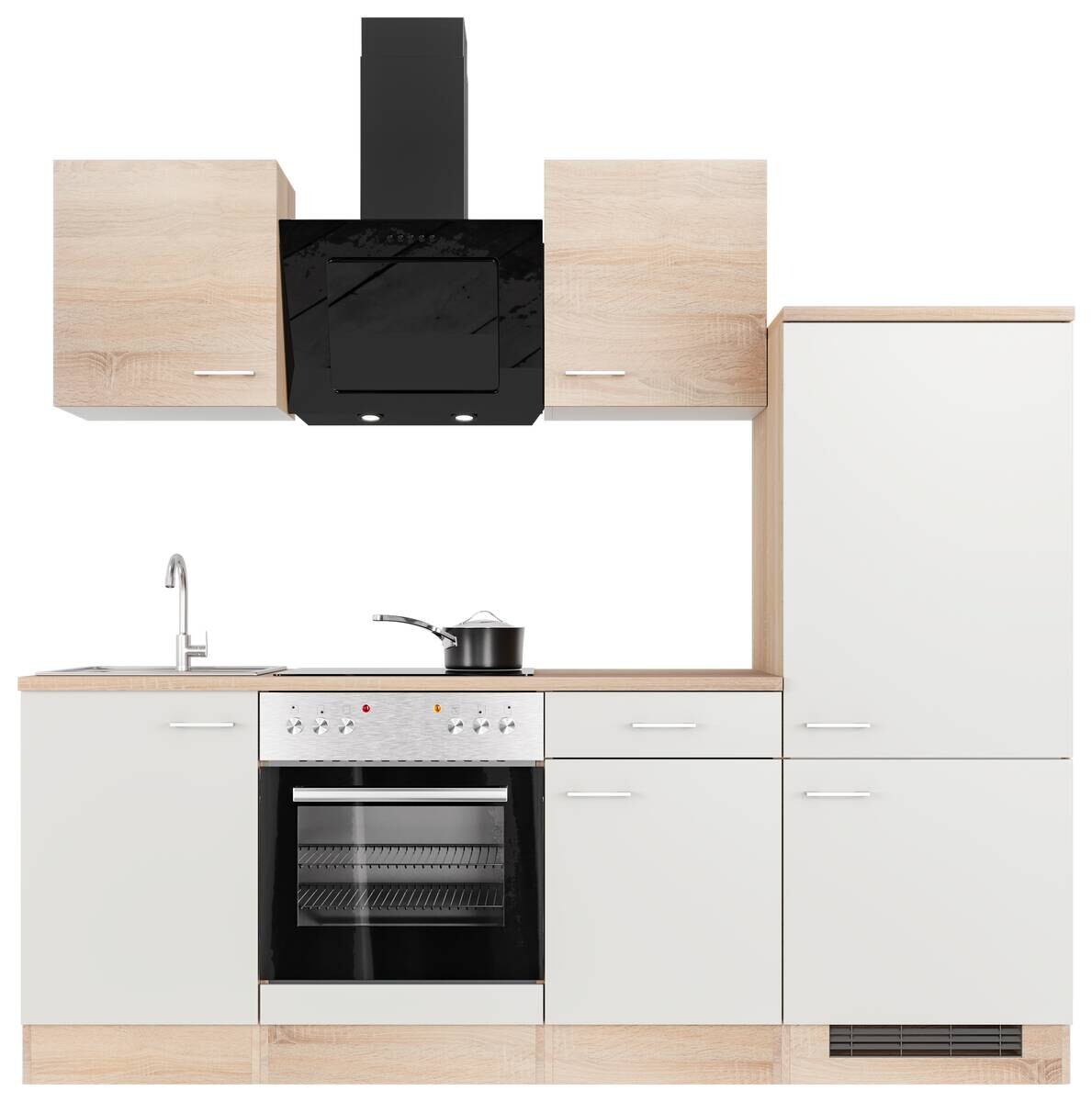 Küchenblock Samoa weiß B/H/T: ca. 220x200x60 cm