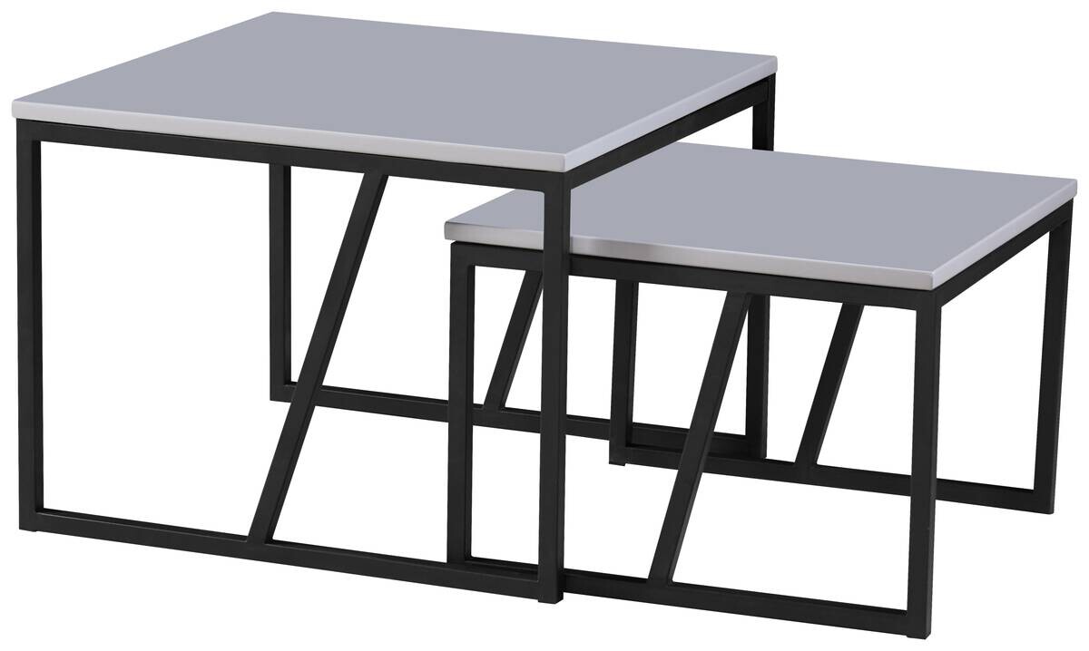 Couchtisch Lola 2 grau MDF