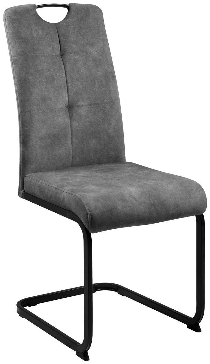 Schwingstuhl Zora anthrazit Microfaser B/H/T: ca. 42x100x61 cm