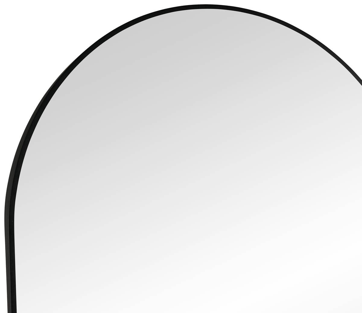 Standspiegel Britt schwarz Metall B/H/T: ca. 70x170x4 cm