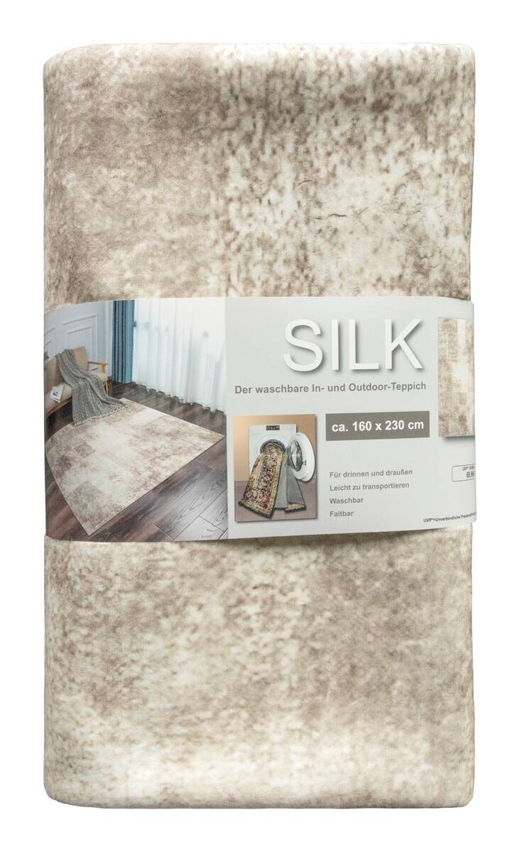 Teppich Silk beige B/L: ca. 120x160 cm