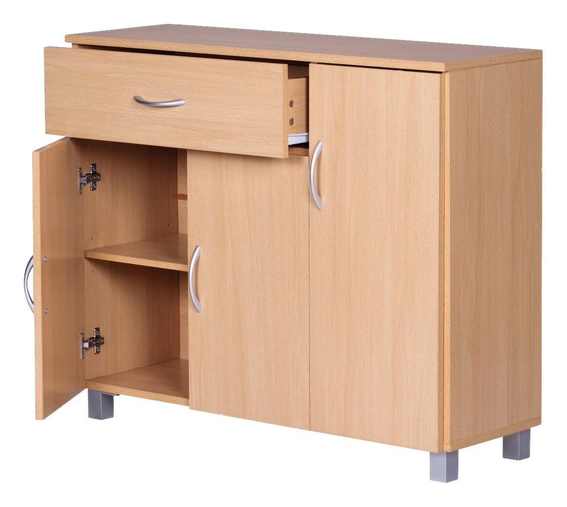Sideboard buche Nachbildung silber B/H/T: ca. 90x75x30 cm