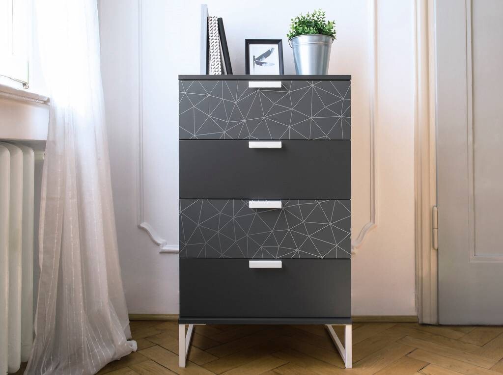 d-c-fix Klebefolie Uni anthrazit B/L: ca. 90x210 cm