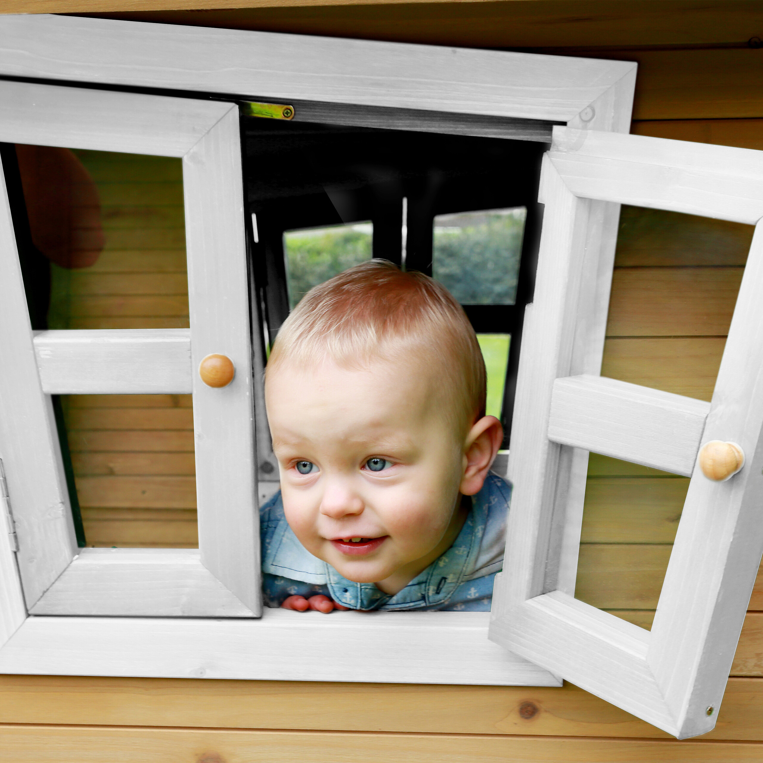 AXI Spielhaus Robin blau B/H/L: ca. 264x203x177 cm