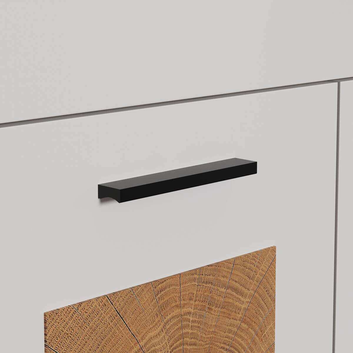 Sideboard Vitoria weiß Eiche Evoke Coast Nachbildung B/H/T: ca. 150x83x42 cm