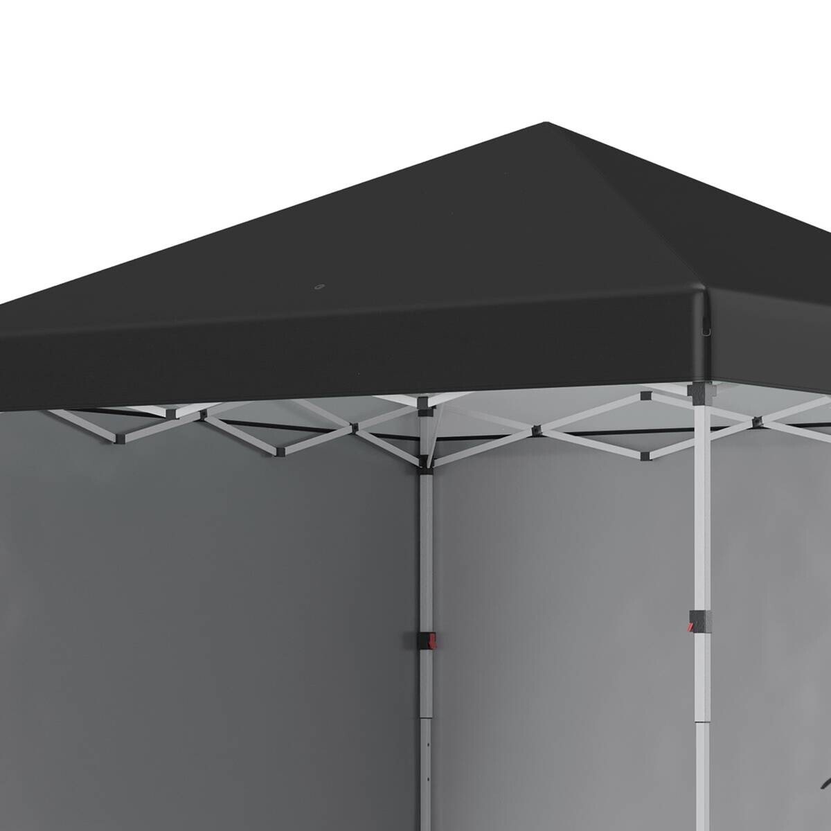 Outsunny Pavillon schwarz Polyester B/H/L: ca. 297x297x274 cm